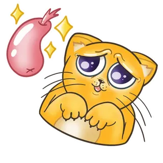 🥺 276d219b Katze, Garnele, niedlich, kawaii, Tier, Haustier, Essen whatsapp sticker