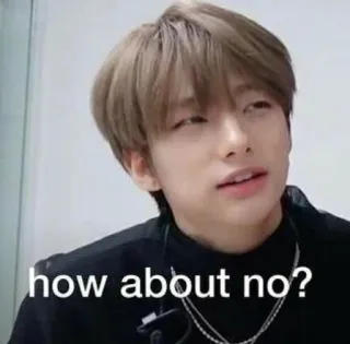 😶 25512980 how about no? Meme, Nein, Reaktion, Lustig, Ausdruck, Sarkastisch, Verleugnung telegram sticker