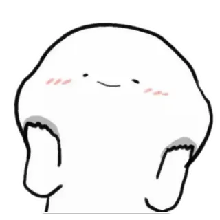 ☺️ 02cf863a Blob, Carino, Cartone animato, Personaggio, Rossore telegram sticker