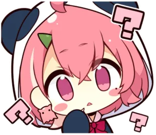 ❓ 1c6faf47 Anya Forger Spy × Family anime, girl, cute, question, spy x family, anya forger, cartoon whatsapp sticker