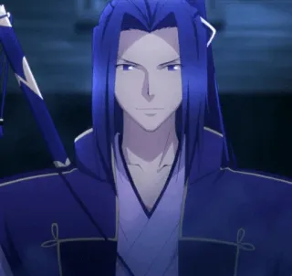 🎐 3aa31389 Anime, Miecz, Postać, niebieskie włosy telegram sticker