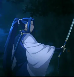 🎐 9f008365 Anime, Miecz, Samuraj, Wojownik, Postać anime telegram sticker