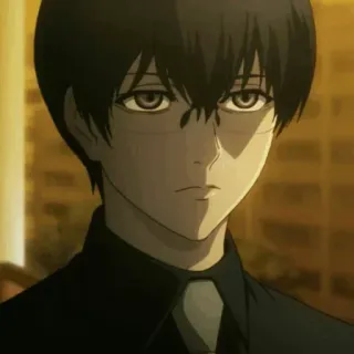 🖤 16bc5a69 anime, manga, black hair, glasses, character, man telegram sticker