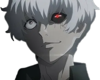🖤 a00bd3bb Ken Kaneki Tokyo Ghoul anime, ghoul, horror, dark, fantasy, monster telegram sticker