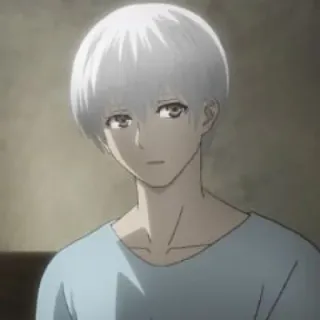 😲 58543777 Ken Kaneki Tokyo Ghoul Anime, Tokyo Ghoul, Ken Kaneki, Ghoul, Mangá, Cabelo branco, Personagem telegram sticker