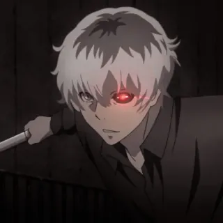 😠 5cdd6b6c Ken Kaneki Tokyo Ghoul Anime, Ghoul, Violência, Ação, Mangá, Fantasia telegram sticker