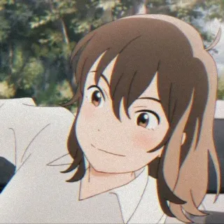 🎭 537786a8 动漫, 卡通, 女孩, 微笑, 角色 telegram sticker