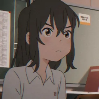 🎭 7af6afc1 动漫, 女孩, 女学生, 卡通 telegram sticker