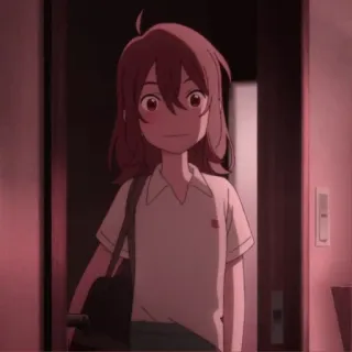 💗 5e7a57ea Anime, Charakter, Mädchen, Schuluniform, Illustration telegram sticker