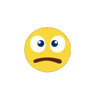 🙁 45c80247 Эмодзи, Грустный, Желтый, Лицо, Выражение telegram sticker