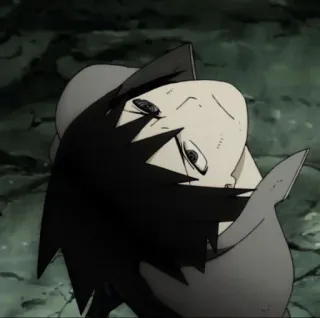 🀄️ 513a44c5 Sasuke Naruto Anime, Manga, Gewond, Personage telegram sticker