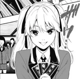 🍵 39a8bf7b Anime, Manga, Ragazza, Carte da gioco telegram sticker