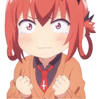 😓 81d42686 Satania Gabriel DropOut อนิเมะ, มังงะ, ซาตาเนีย, Gabriel DropOut, โกรธ, น่ารัก telegram sticker