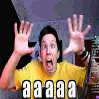 ☠ fe1a203b aaaaa กรี๊ด, กลัว, ตื่นตระหนก, มีม, ช็อก whatsapp sticker