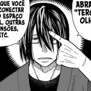 🉐 00b69801 QUE VOCÊ CONECTAR O ESPAÇO L, OUTRAS NSÕES, ETC. ABRA "TERO OLH Manga, Comic, Anime, Illustration, Charakter telegram sticker