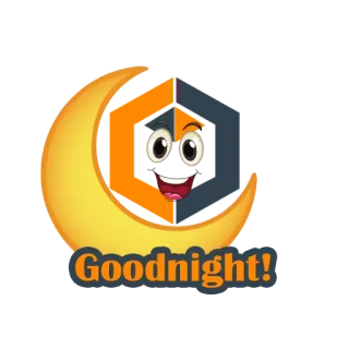🌙 79397d21 Goodnight! 月亮, 晚安, 睡觉, 夜晚, 可爱 telegram sticker