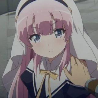 🔮 b4998fc0 อนิเมะ, ผู้หญิง, น่ารัก, ผมสีชมพู, หน้าแดง, ชุดเดรส telegram sticker