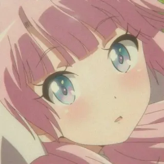 🔮 f0fe22d4 อนิเมะ, ผมสีชมพู, น่ารัก, ผู้หญิง, การ์ตูน telegram sticker