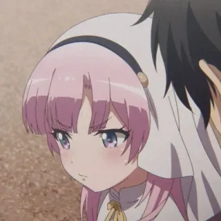 🔮 f3b0cafd อนิเมะ, ตัวละคร, การ์ตูน, ผู้หญิง, ผมสีชมพู telegram sticker