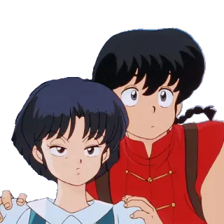 💑 5c7884f5 Ranma Saotome Ranma 1/2 อนิเมะ, ศิลปะการต่อสู้, ตลก, ยุค 80, ยุค 90 telegram sticker