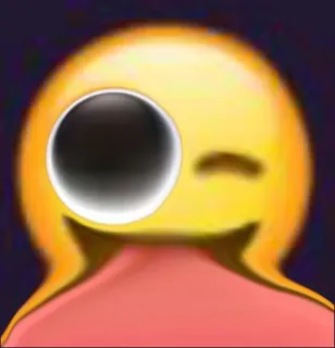 😜 aca74262 Эмодзи, Абстракция, Выражение, Цифровое искусство telegram sticker