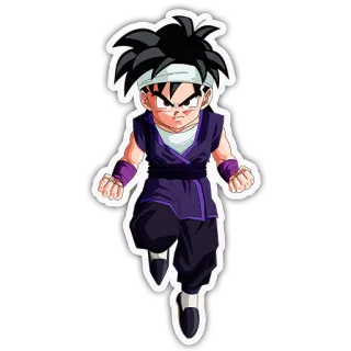 👦 10616ed4 Gohan Dragon Ball Z Anime, Dragon Ball, Gohan, Saiyan, Combattente, Bambino, Cartone animato telegram sticker