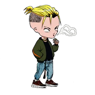 🚭 0a85e5c9 VETEMENTS cartoon, character, streetwear, style, smoking, cool telegram sticker