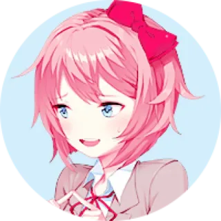 🧡 dcc8acea Sayori Doki Doki Literature Club! Anime, Doki Doki Literature Club, Sayori, Mignon, Fille, Manga whatsapp sticker