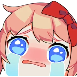 😭 57127806 Anime, Weinen, Träne, Traurig, Kawaii, Chibi, Süß, Cartoon telegram sticker