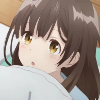 🎭 ded8c644 애니메이션, 여자, 귀여운, 베개 telegram sticker