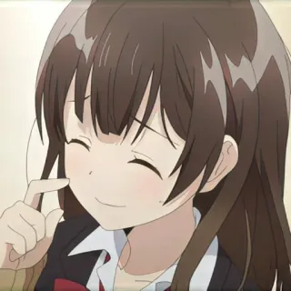 🌷 a5a92dd8 애니메이션, 소녀, 만화, 미소, 행복 telegram sticker