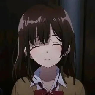 🌷 d4781fcd SHION: KARIN 애니메이션, 소녀, 미소, 일본어, 캐릭터 telegram sticker