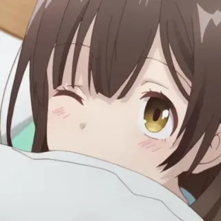 🦄 01177b64 อนิเมะ, ผู้หญิง, น่ารัก, ขยิบตา, ห้องนอน, เตียง, คาวาอิ telegram sticker