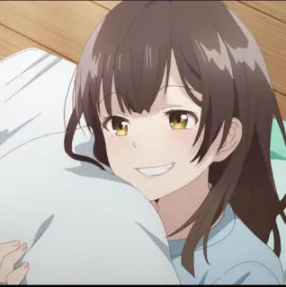 🦄 6c34e84d อนิเมะ, ผู้หญิง, น่ารัก, ยิ้ม, มีความสุข telegram sticker