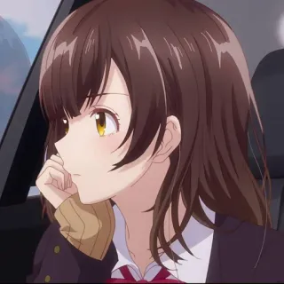 🦄 e7420879 อนิเมะ, ผู้หญิง, ภาพบุคคล, ผมสีน้ำตาล telegram sticker