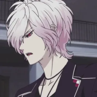 🥢 ad3e316e Аниме, Персонаж, Белые волосы, Красные глаза, Вампир telegram sticker