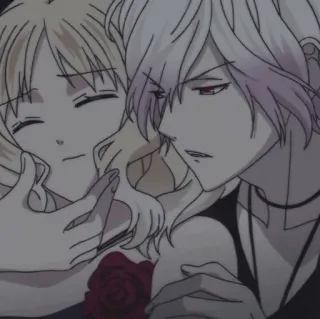 🥢 b0c0dfcb Аниме, Романтика, Пара, Роза, Арт, Готика telegram sticker