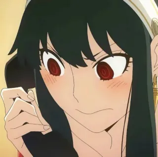 ⚖️ 1b95690e Yor Forger Spy x Family Anime, Yor Forger, Spy x Family, Cartoon, Illustratie telegram sticker