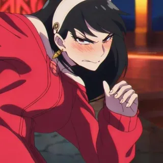 ⚖️ d73089ef Yor Forger Spy x Family Anime, Yor Forger, Spy x Family, Cartoon, Animatie, Personage telegram sticker