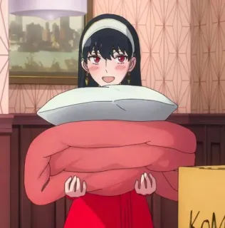 ⚖️ e8eb3069 Yor Forger Spy x Family Anime, Yor Forger, Spy x Family, Cartoon, Vrouw, Dragen telegram sticker