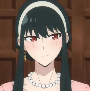 ⚖️ ebbecc96 Yor Forger Spy x Family Anime, Spy x Family, Yor Forger, Cartoon, Personage, Glimlach telegram sticker