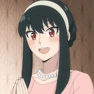 ⚖️ fad9ebf2 Yor Forger Spy x Family Anime, Cartoon, Yor, Spy x Family, Leuk, Vrouw telegram sticker