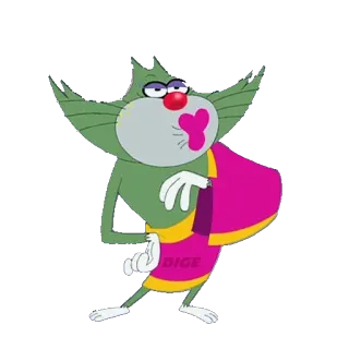 😘 77640a01 DIGE 卡通, 猫, 角色, 搞笑 telegram sticker