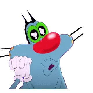 😇 bc364f8d Oggy Oggy and the Cockroaches 卡通, 奥吉, 奥吉和蟑螂, 猫, 搞笑, 震惊 telegram sticker
