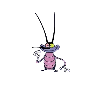 😃 e2aa4365 Joey Oggy and the Cockroaches 卡通, 乔伊, 蟑螂, 奥吉和蟑螂 telegram sticker