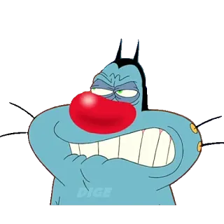 😠 fc9d5335 Oggy Oggy and the Cockroaches 卡通, Oggy, 猫, 搞笑, 动画 telegram sticker