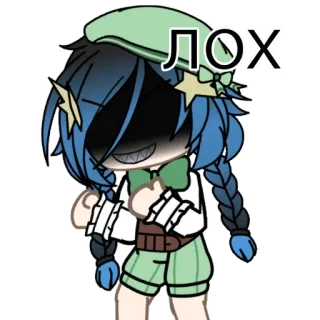 😎 d7ee4d9a ЛОХ การ์ตูน, อนิเมะ, หยาบคาย, ข้อความ, ตัวละคร, 555 telegram sticker