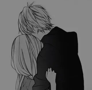 🧧 235b32ad Animé, Câlin, Couple, Amour, Romance, Manga, Dessin animé whatsapp sticker