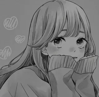 🧧 34346822 Anime, Fille, Coeurs, Mignon, Manga, Femme whatsapp sticker