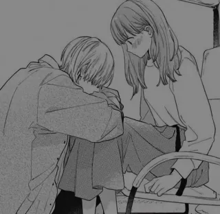 🧧 887a5256 couple, triste, animé, manga, art, dessin whatsapp sticker